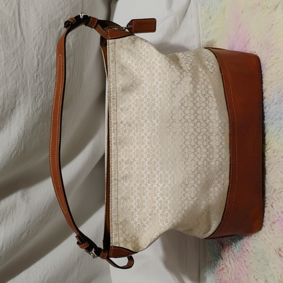 Coach Mini C Jacquard Shoulder Bag W Hangtag Gently Used - Picture 1 of 14